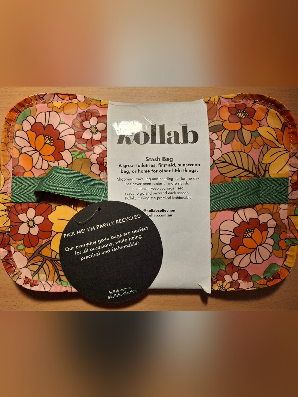 Kollab Toiletries Stash Bag - Betty Blooms P-SB-BBL
